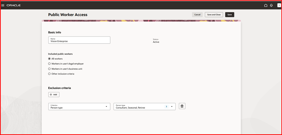 Oracle HCM Cloud Core HR 25C – K8 Mead