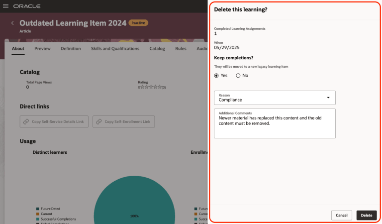Oracle HCM Cloud Learn 25D – K8 Mead