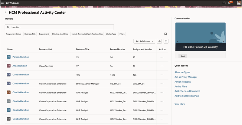 Oracle HCM Cloud Core HR 26C – K8 Mead