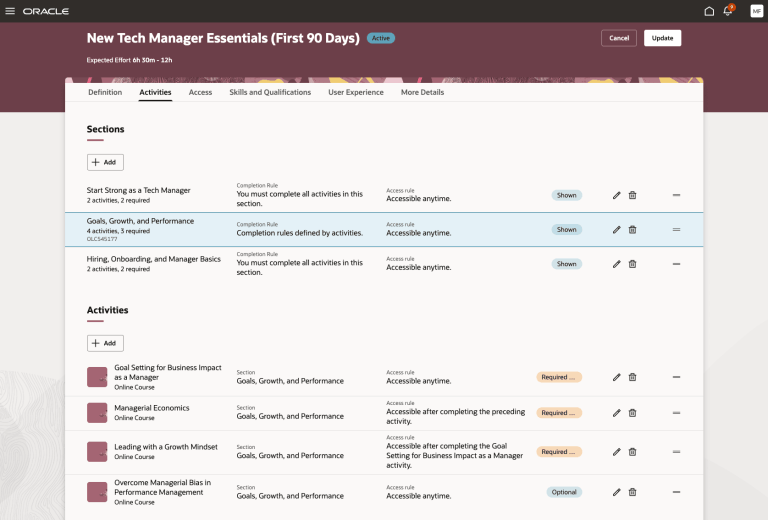 Oracle HCM Cloud Learn 26C – K8 Mead